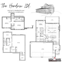Medium high mark homes grande prairie hendrix ltd. modified bi level floorplan