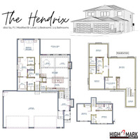 Medium high mark homes grande prairie hendrix modified bi level floorplan  1 