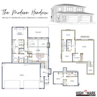 Medium high mark homes grande prairie modern hendrix modified bi level floorplan