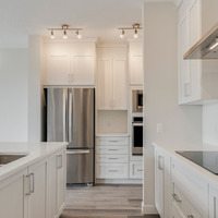 Medium second photo of the kitchen of the logan floorplan by brookfield residential in calgary