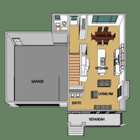 Medium main floor plan