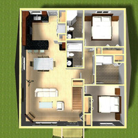 Medium cute cottage plan for small family 1170x738