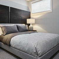 Medium basement suite bedroom