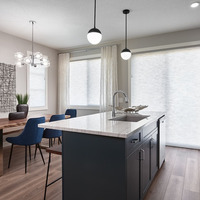 Medium dining and kitchen area