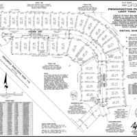 Medium residential subdivision plat