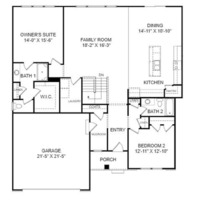 Medium floor plan balsam level 1