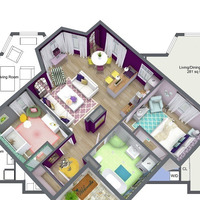 Medium floor plan model