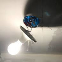 Medium broken light fixture