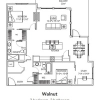 Medium walnut floorplan