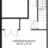 Medium l plan basement floorplan