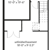 Medium l plan basement floorplan