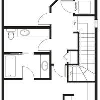 Medium j plan upper floorplan