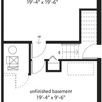 Medium j plan basement floorplan
