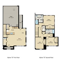 Medium alpine d flatroof floor plan