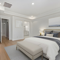 Medium owner bedroom staged