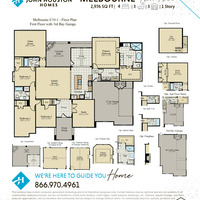 Medium melbourne c10 1 floor plan with 3rd bay garage web image v3.1.20.2025