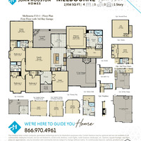 Medium melbourne f10 1 floor plan with 3rd bay garage web image v3.11.20.24