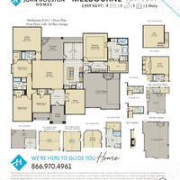 Medium melbourne e10 1 floor plan with 3rd bay garage web image v3.09.13.24