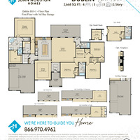 Medium dublin b10 1 floor plan with 3rd bay garage web image v3.3.31.2025