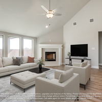 Medium living virtually staged