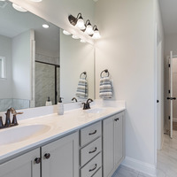 Medium master bathroom vanity