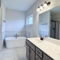 Medium master bathroom