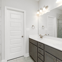 Medium master bathroom 