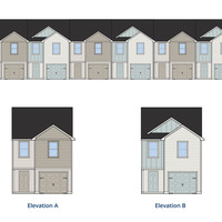 Medium cypress cove 2 story townhomes exterior renderings