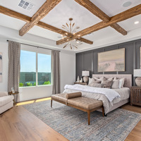 Medium 5412 model home master bedroom