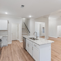 Medium kitchen and family room