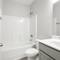 Medium spare bathroom