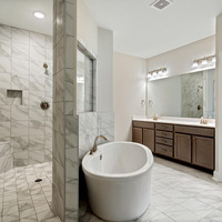 Medium master bathroom