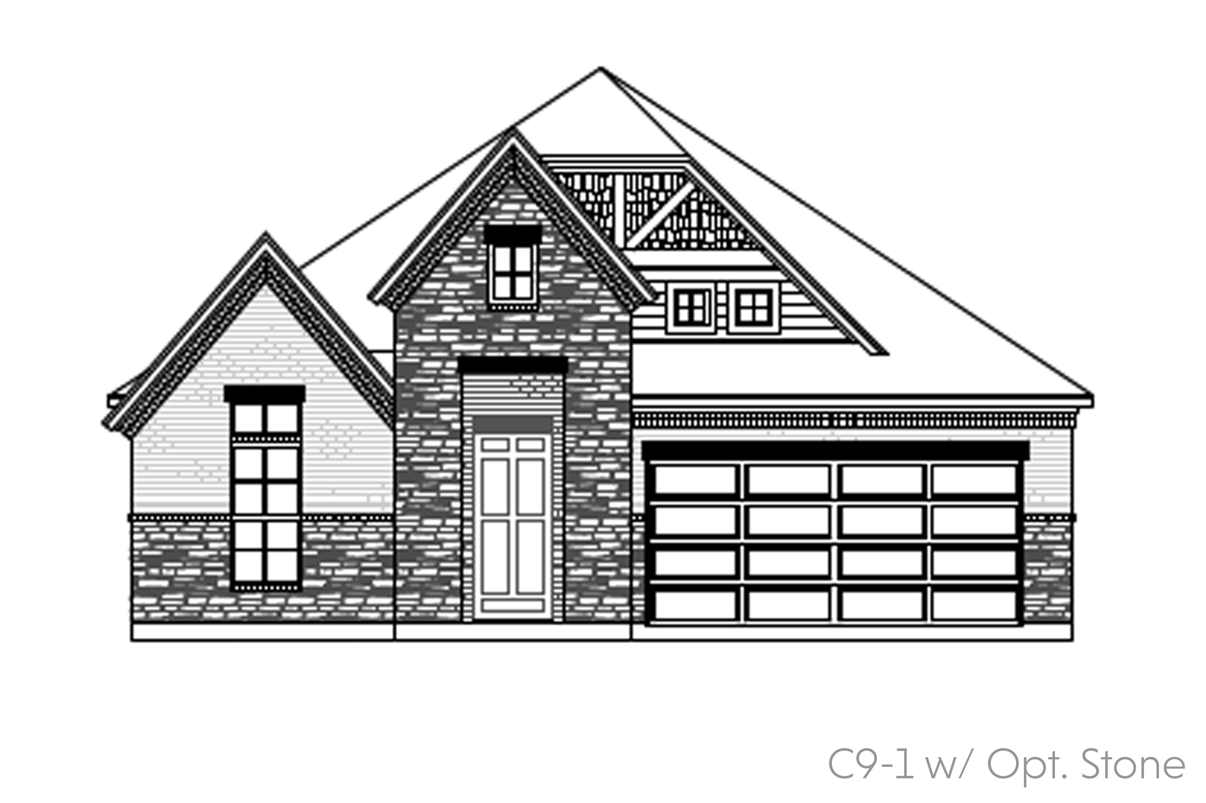 Sorrento C9-1 w/opt. stone - Front Entry