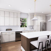 Medium blanc rendering kitchen 1