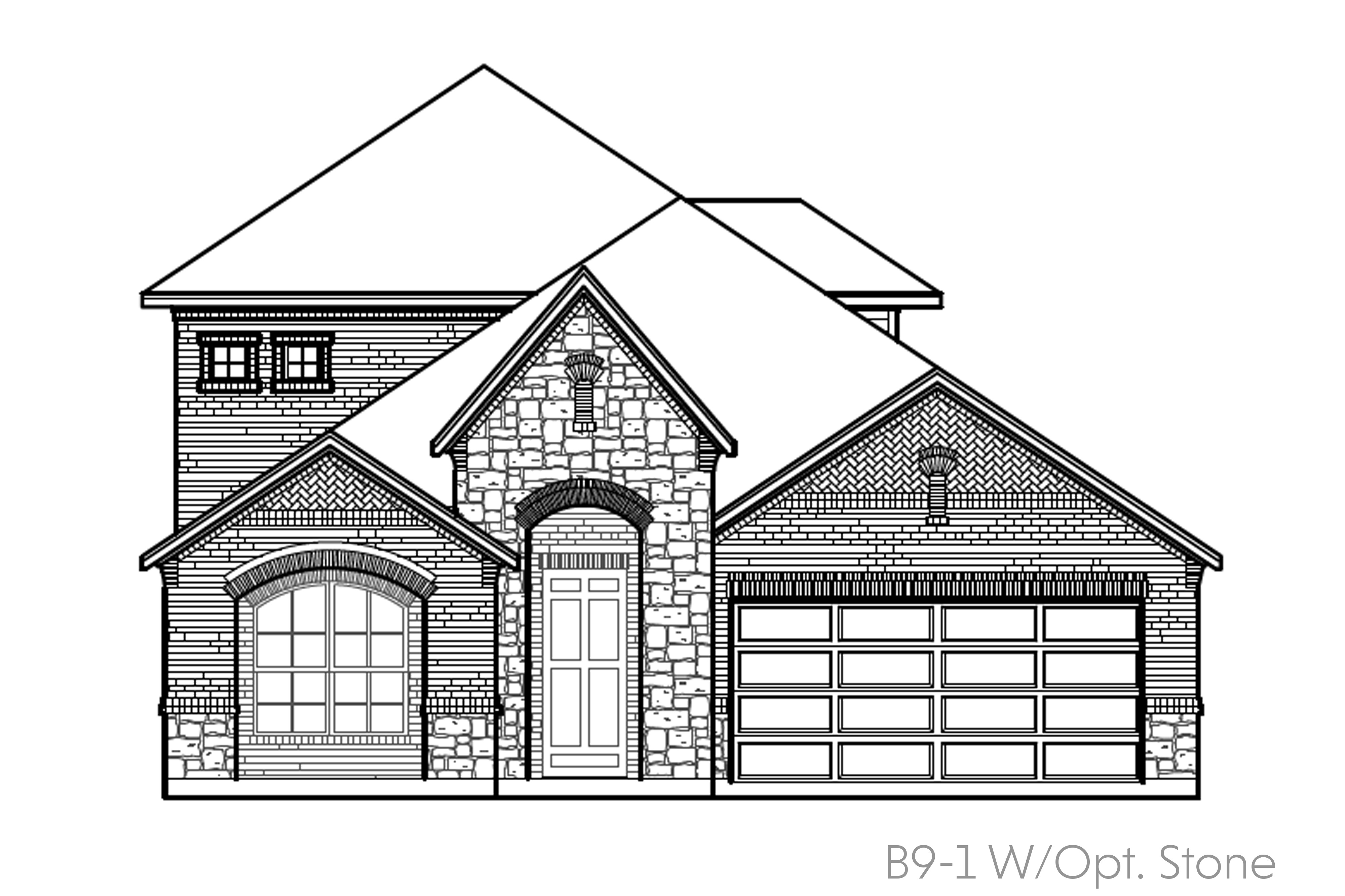 Capri B9-1 - Front Entry - 2 Story