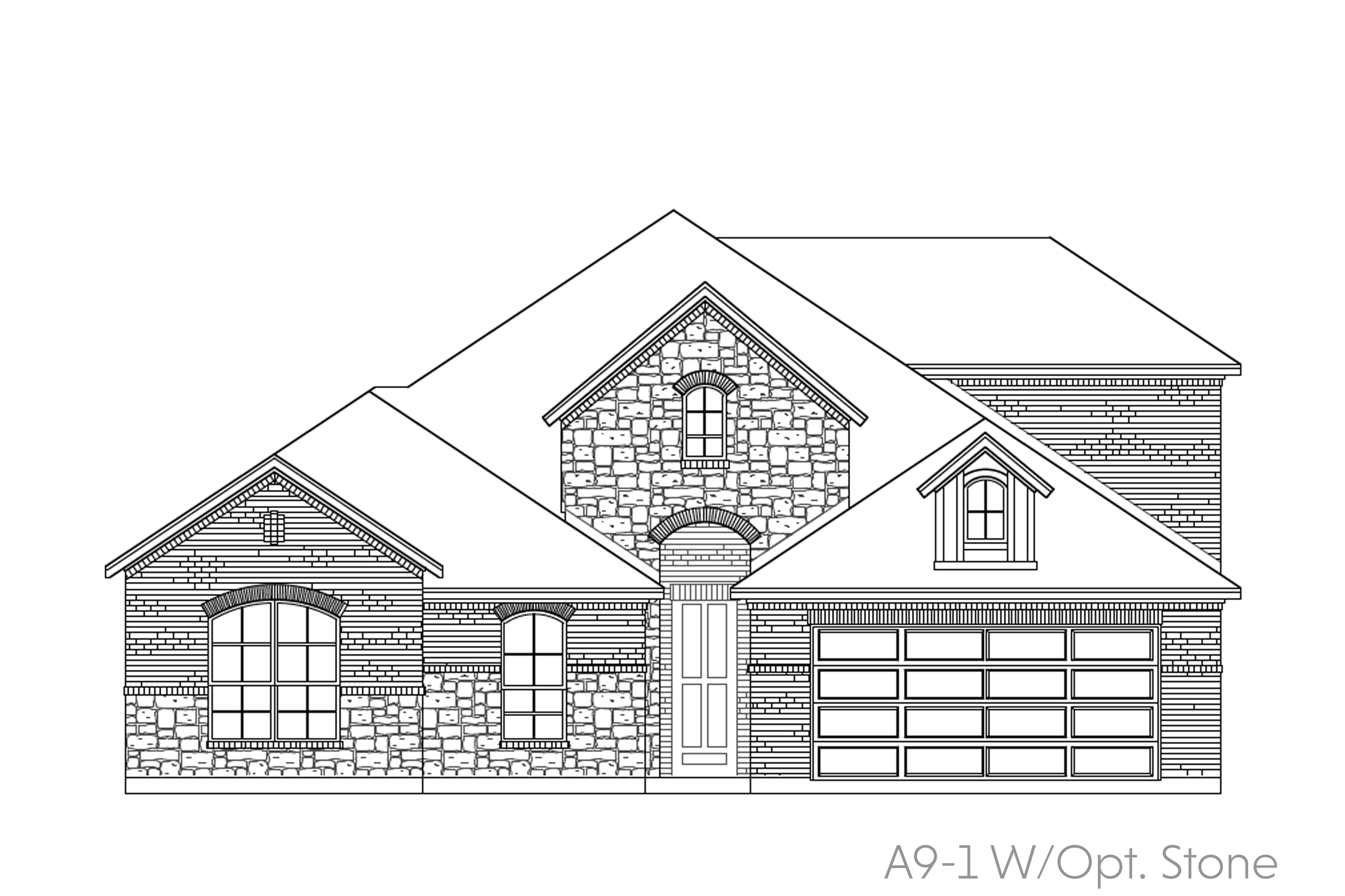Savannah A9-1 - Front Entry - 2 Story