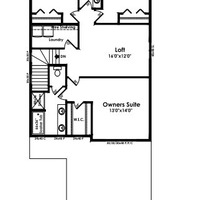Medium second floor plan
