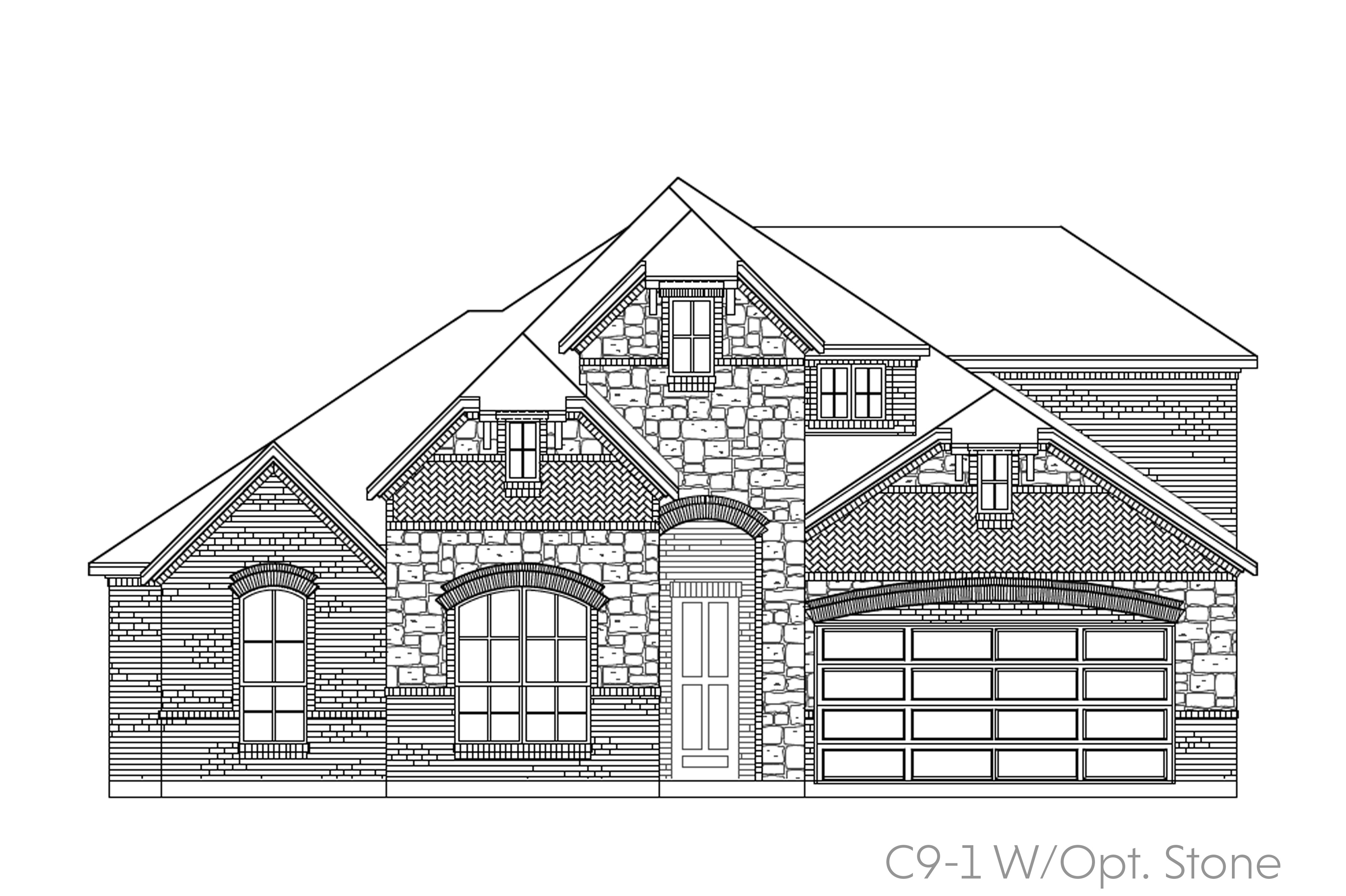 Savannah C9-1 - Front Entry - 2-Story