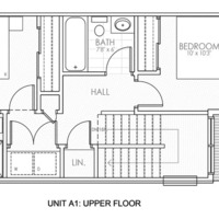 Medium floor plan a1 upper level