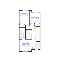 Medium floor plan upper floor carmineii calgary