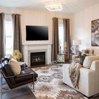 Medium luxury new home living room