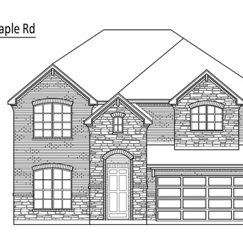 Large square 466 red maple road elevation