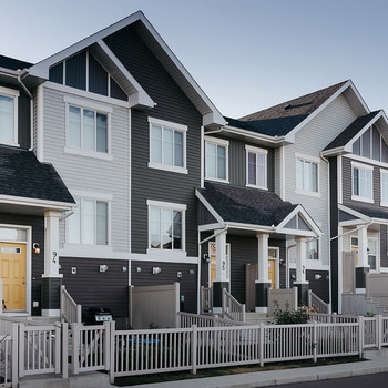 Large square townhouse streetscape chappelle gardens edmonton brookfield residential 1600x1000 1
