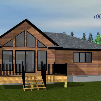 Large square the opal 1005sq ft bungalow cabin plan 796x364