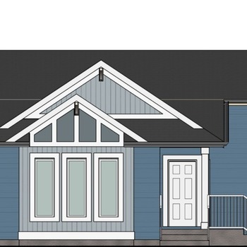 Large square elevation alderwood ii front