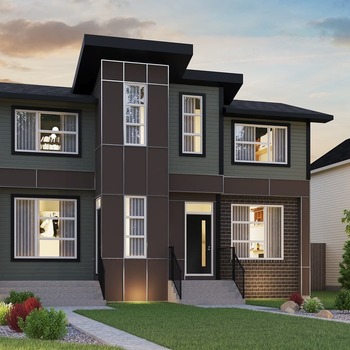 Large square duplex homes