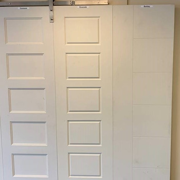 Large square berkley door with track